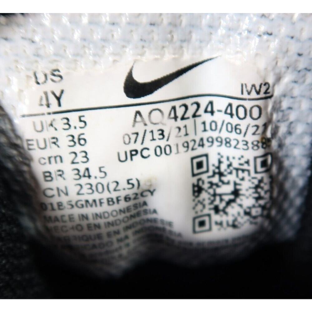 Nike Shoes Kids 4 Sneaker Team Hustle D9 GS Athletic Trainer Basketball Blue Mid - Picture 8 of 14